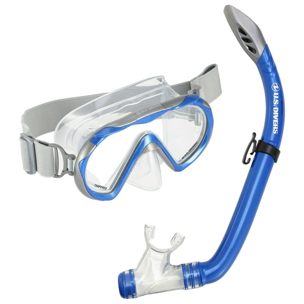 Mask /& Fins S//m Plastic//rubber Purple//gray//clear U.s Divers Women Snorkel